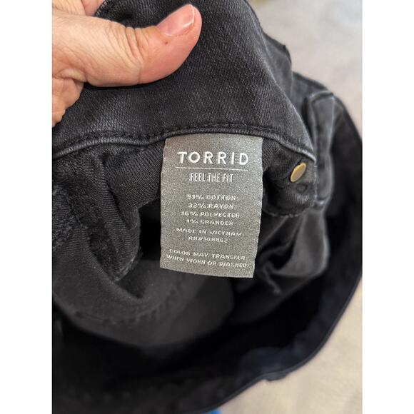Torrid Black Jeggings Jeans Super Stretch | Women's 18 Short - Picture 5 of 5